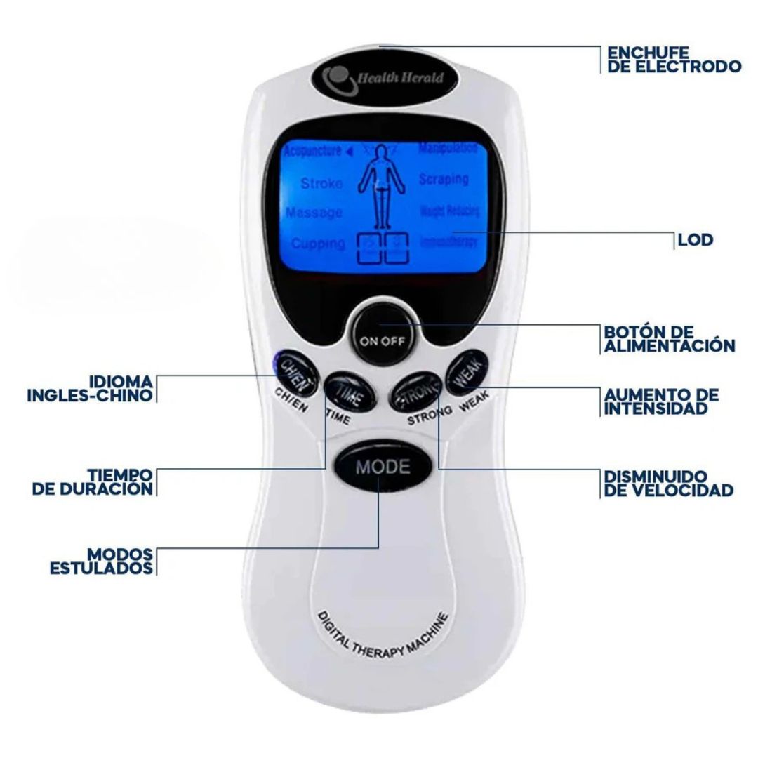 Electro Estimulador para Aliviar el Dolor - Masajeador Muscular