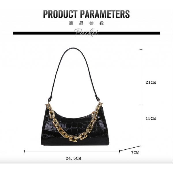 Bolso de moda con estampado de cocodrilo