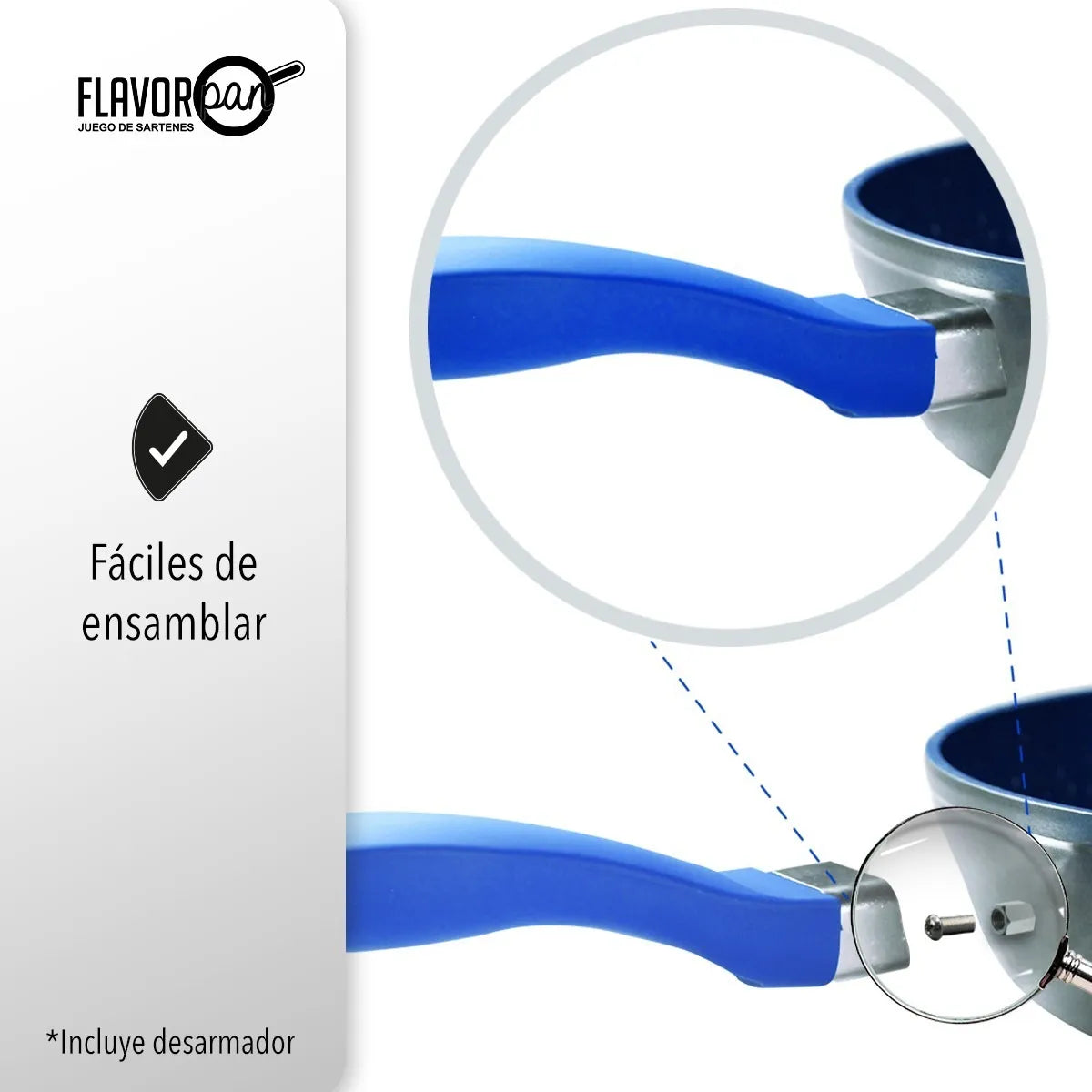 Sarten y olla De Zafiro Pan Ideal Para Inducción