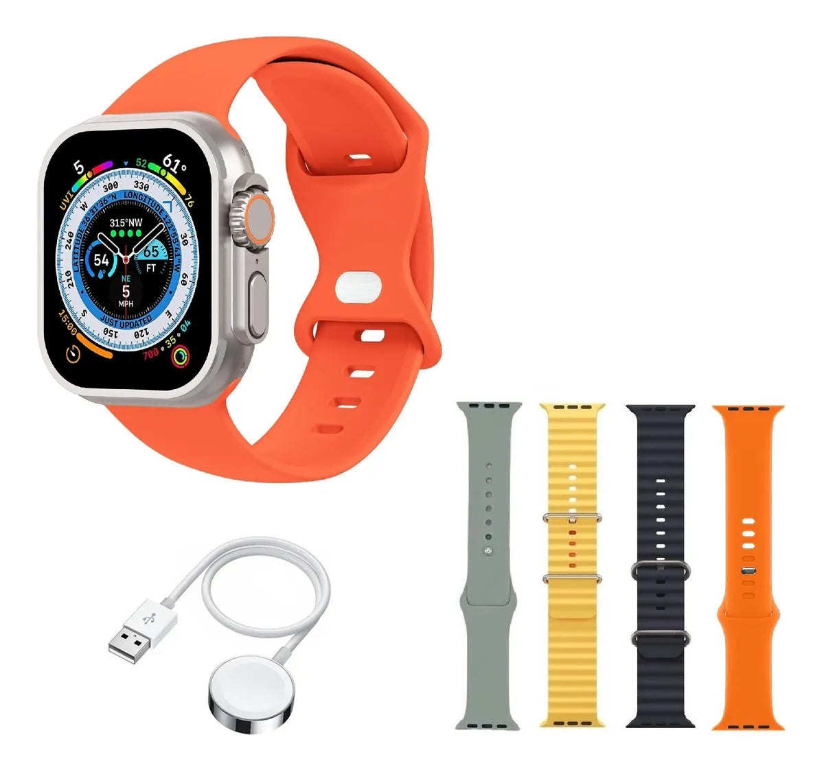 Reloj inteligente Con 4 Mallas Intercambiables