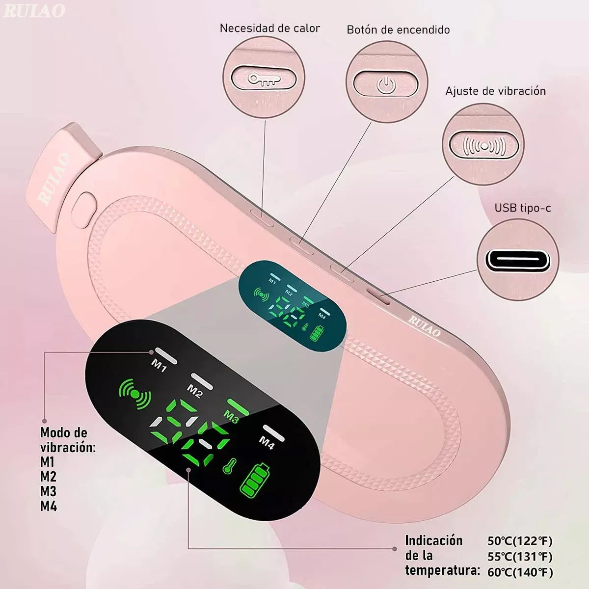 Cinturon Eléctrico Para Colicos Menstruales