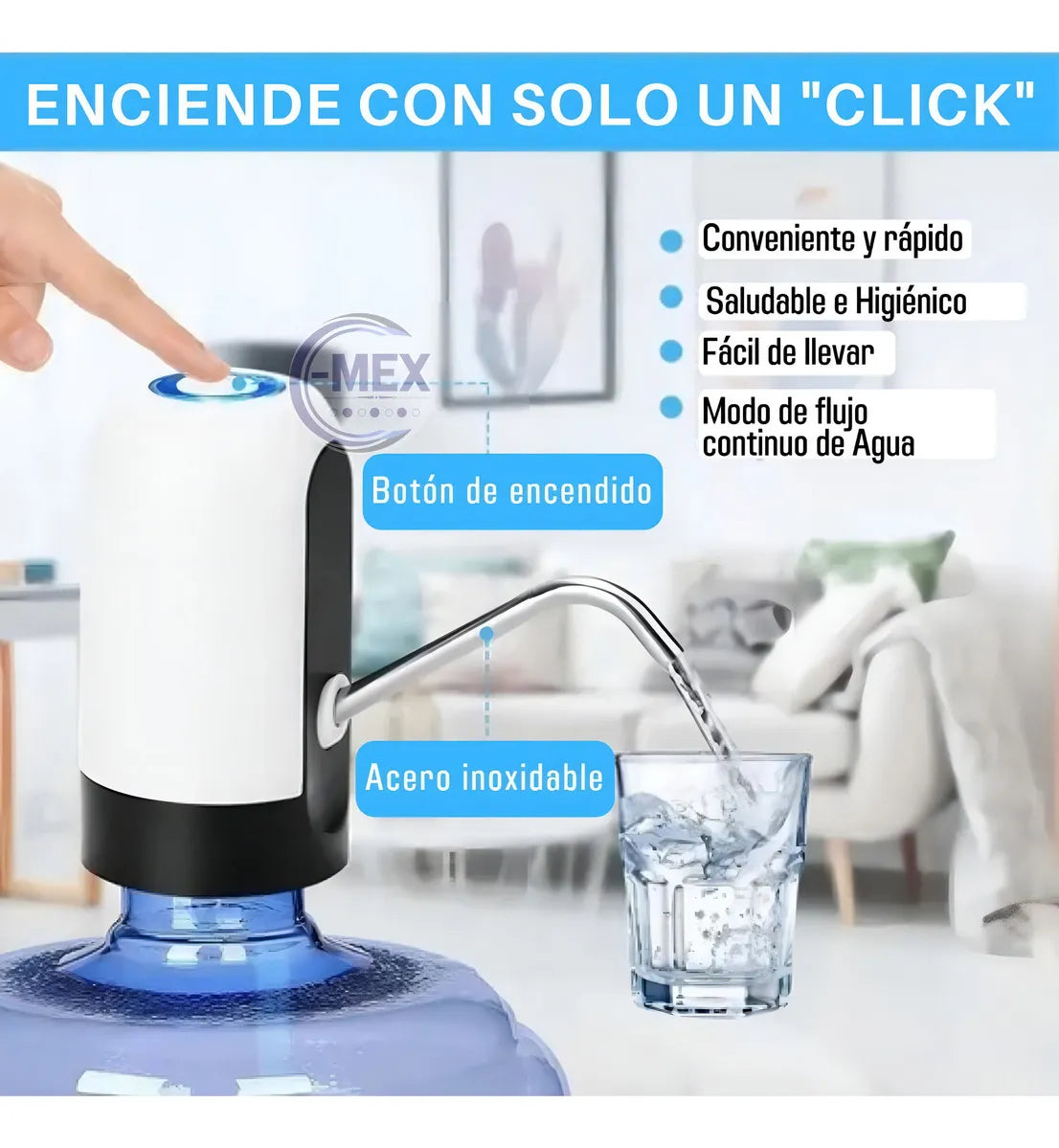 2 Dispensadores De Agua Automáticos Eléctricos Recargables