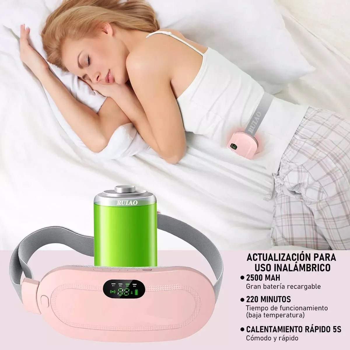Cinturon Eléctrico Para Colicos Menstruales