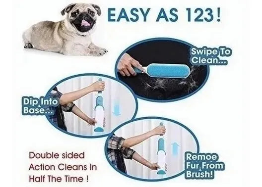 3 Removedores Cepillos Quita Pelo Pelusa De Mascotas Ropa