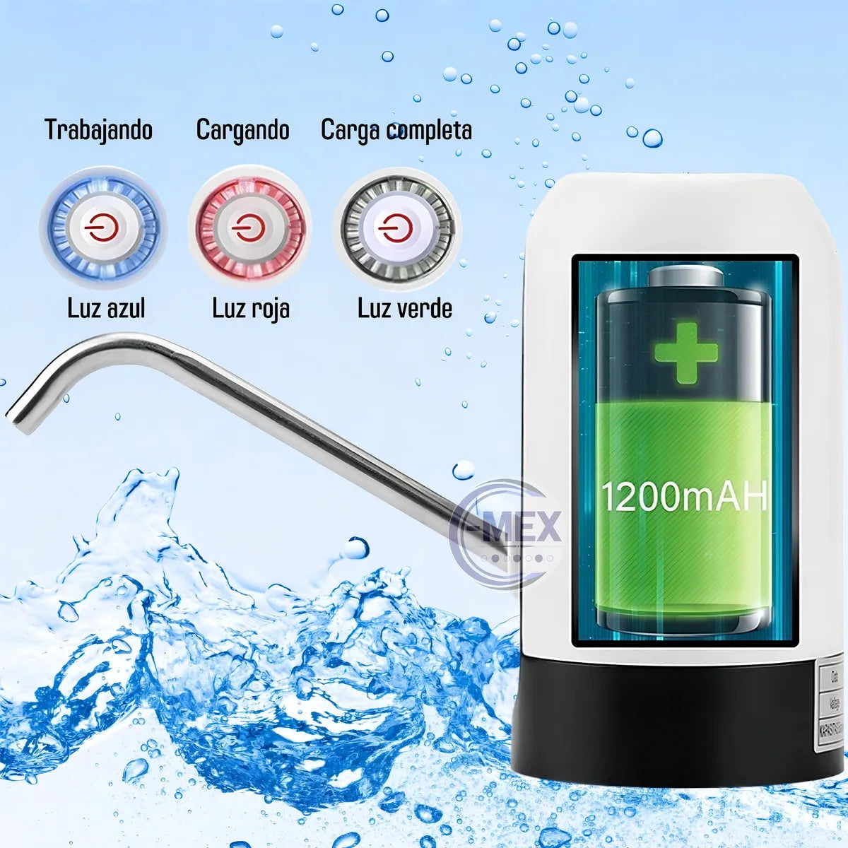 2 Dispensadores De Agua Automáticos Eléctricos Recargables