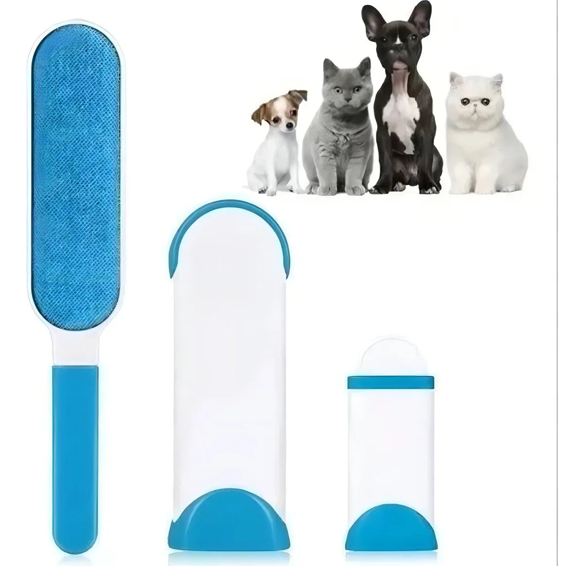 3 Removedores Cepillos Quita Pelo Pelusa De Mascotas Ropa