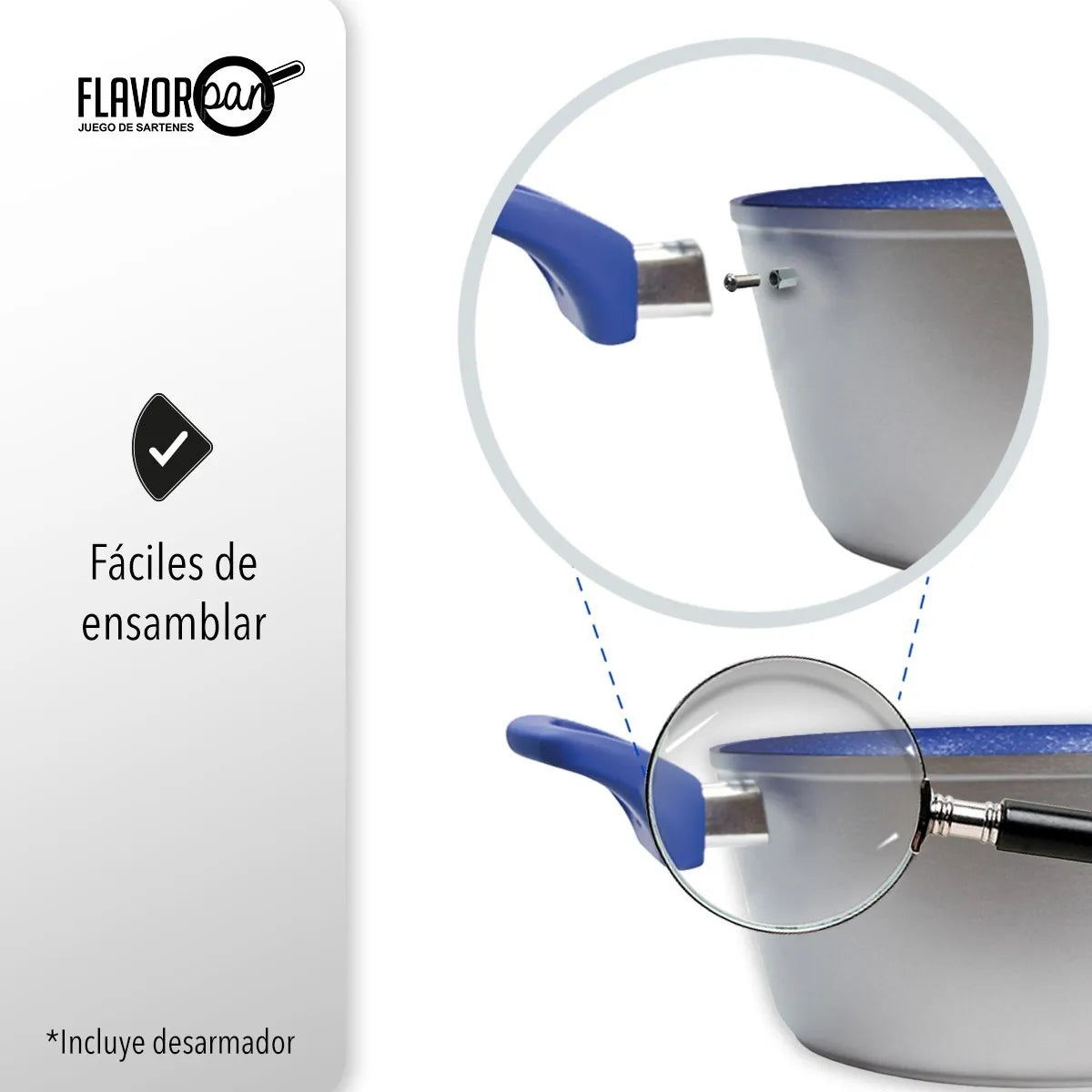 Sarten y olla De Zafiro Pan Ideal Para Inducción