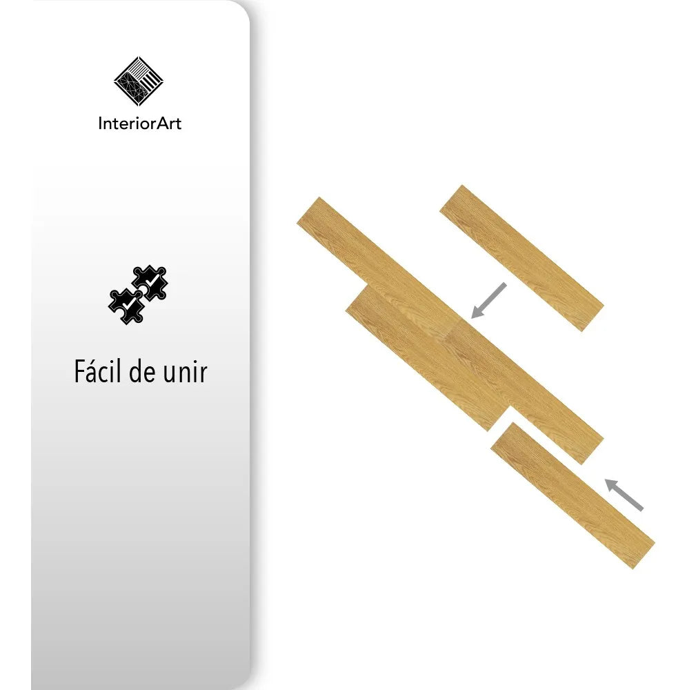 Piso Tipo Duela Autoadhesivo Vinilica 5m²
