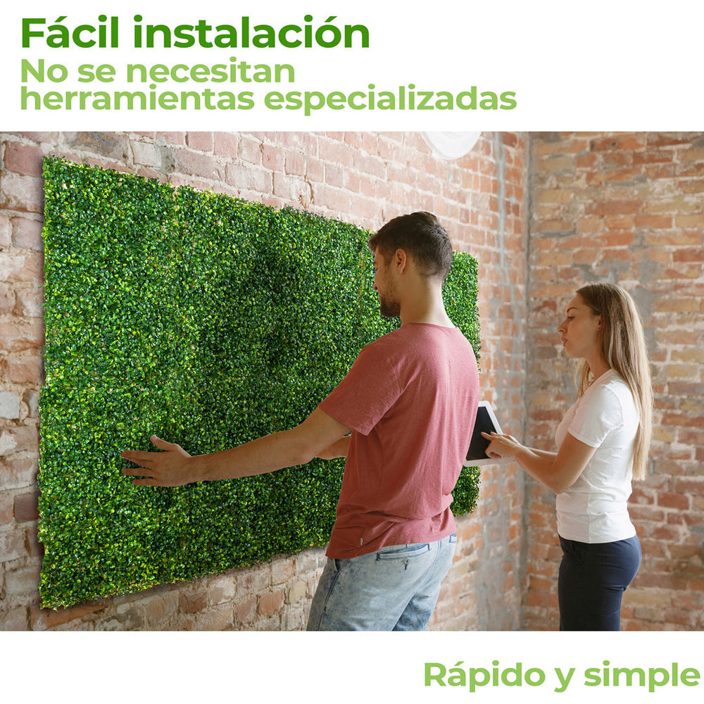 FOLLAJE ARTIFICIAL SINTÉTICO (20 PIEZAS DE 60 X 40 CM)