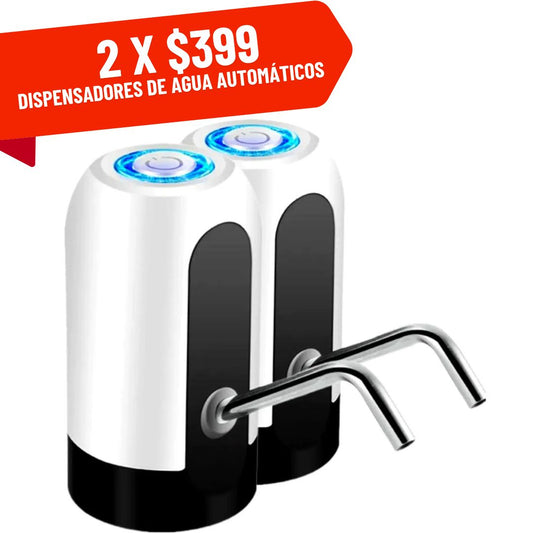 2 Dispensadores De Agua Automáticos Eléctricos Recargables