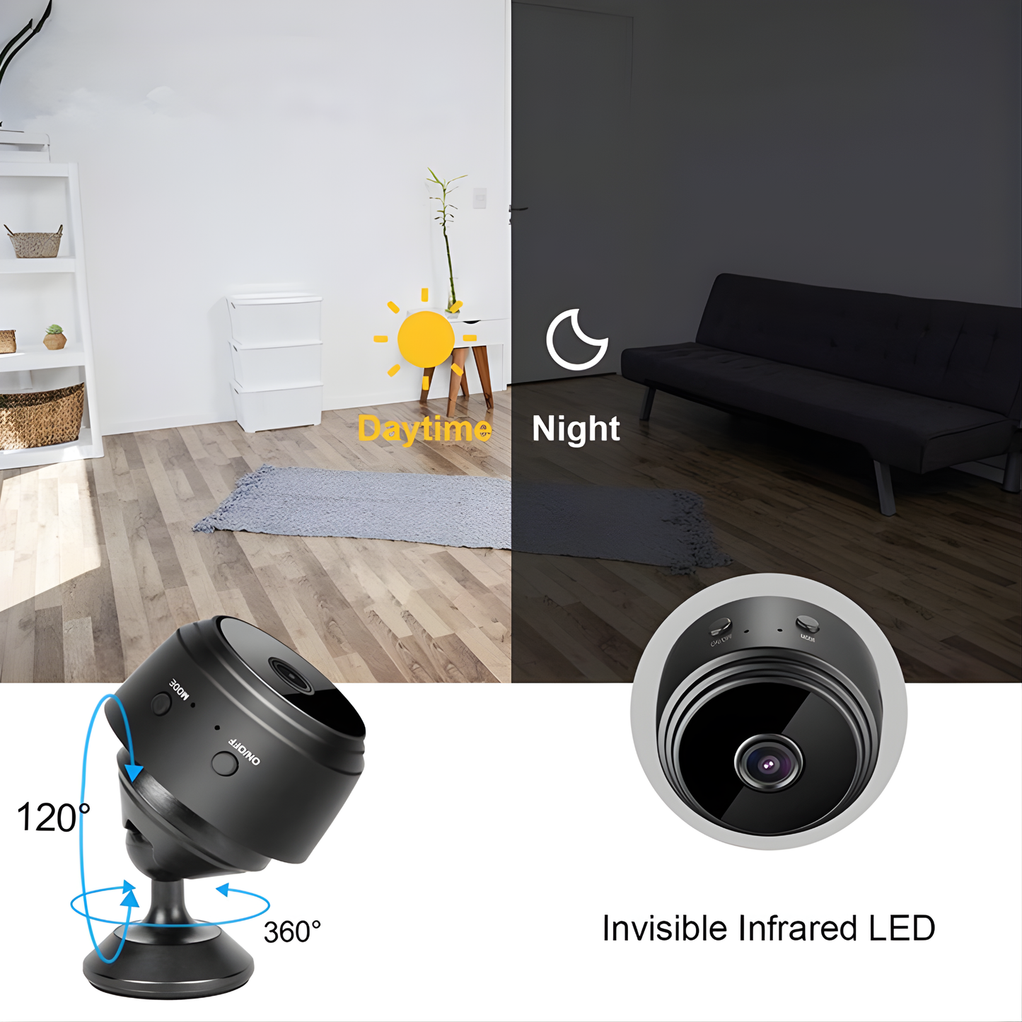 Mini Camara Ip Wifi Espia 1080p