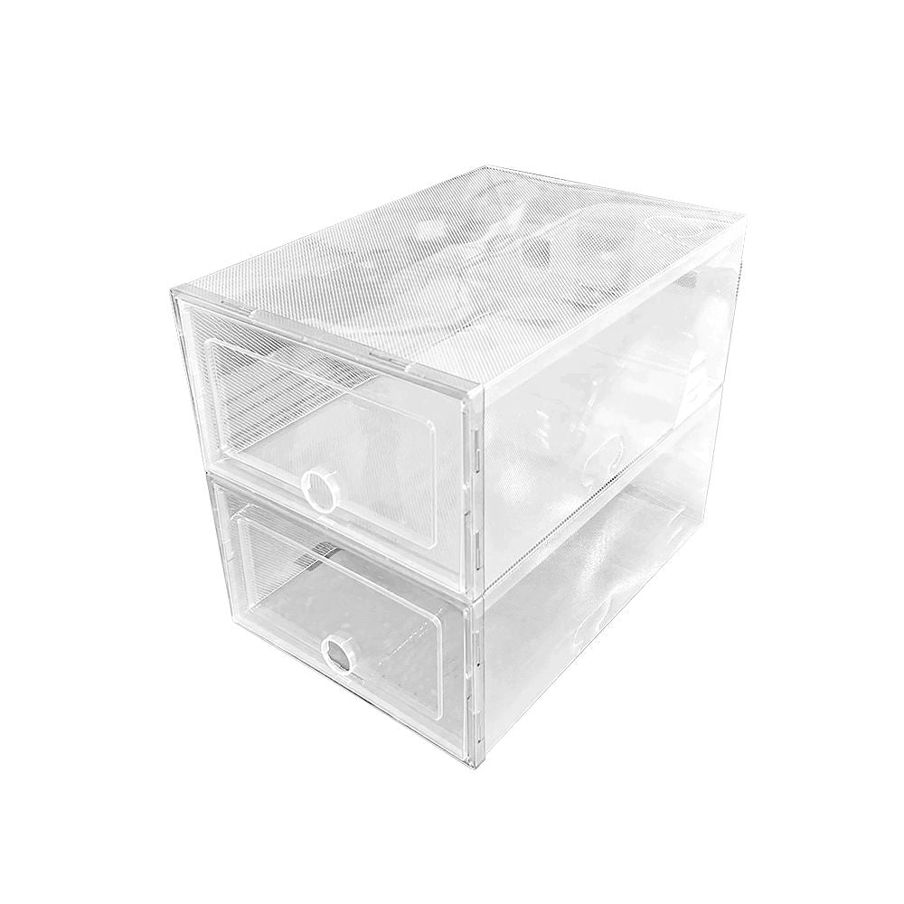 12 Cajas Organizadoras De Zapatos Transparente