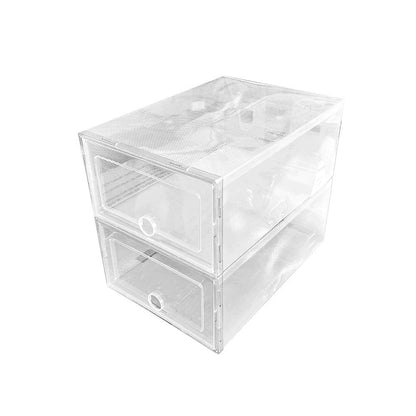 12 Cajas Organizadoras De Zapatos Transparente