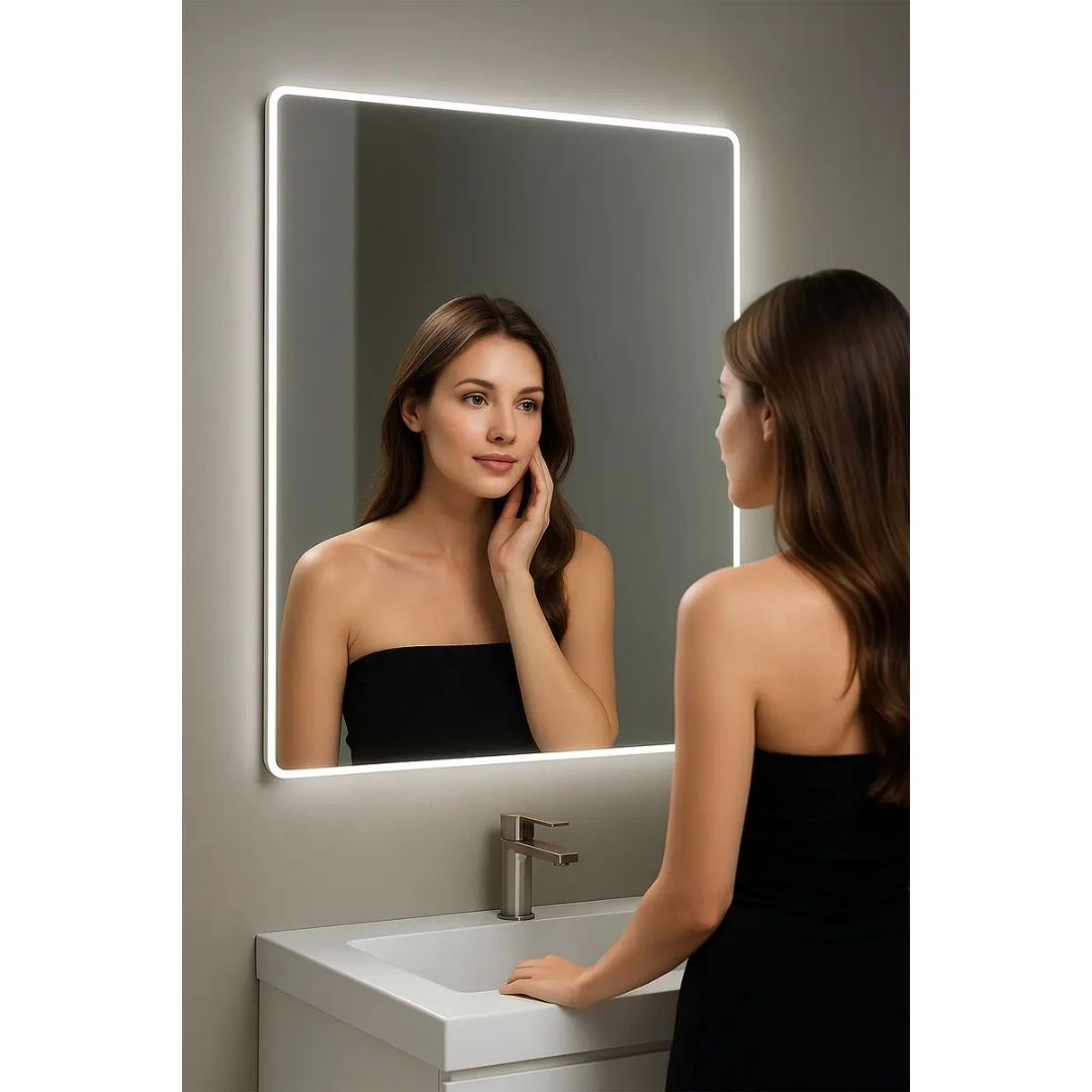 Espejo con luz led (50 cm x 70 cm)