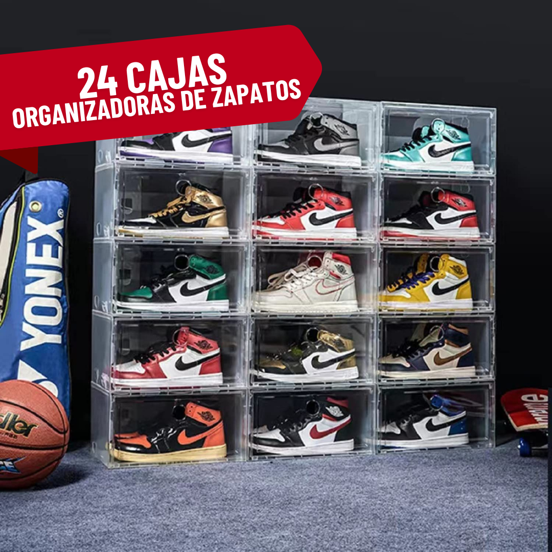 Cajas Organizadoras De Zapatos Transparente 24 Piezas