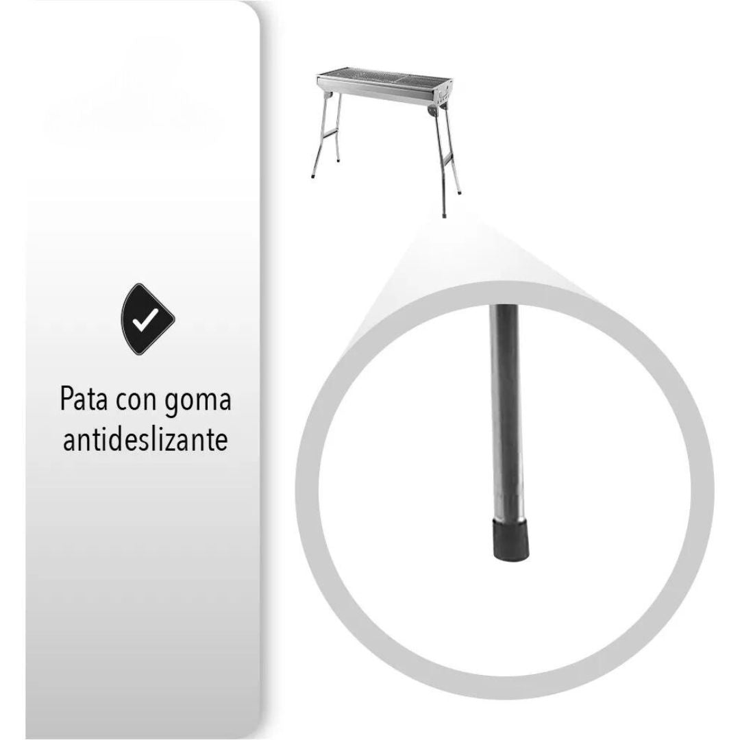 Asador Portátil De Carbón Plegable