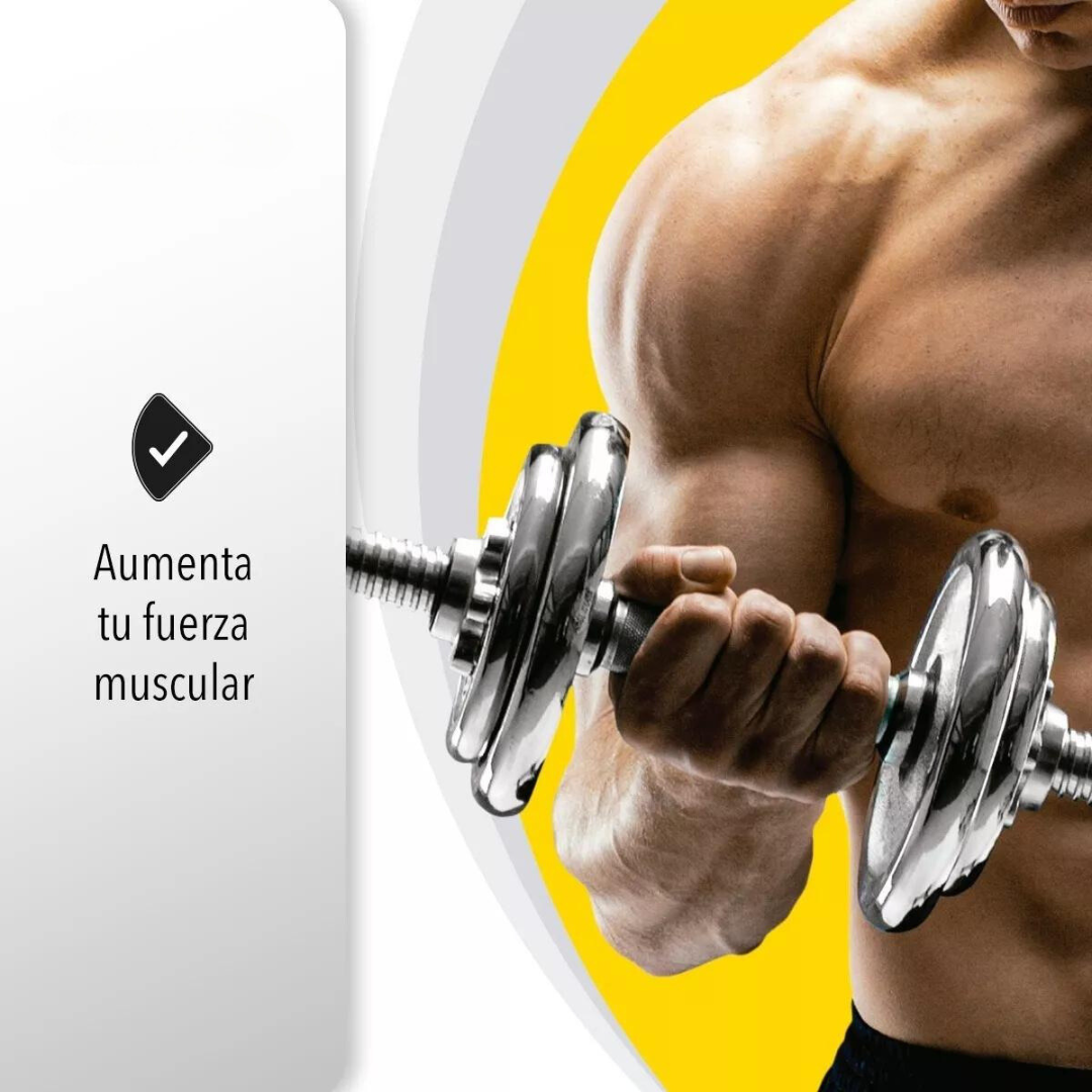 Kit De Mancuernas Pesas/ Barra Discos Ejercicio Gym 30kg