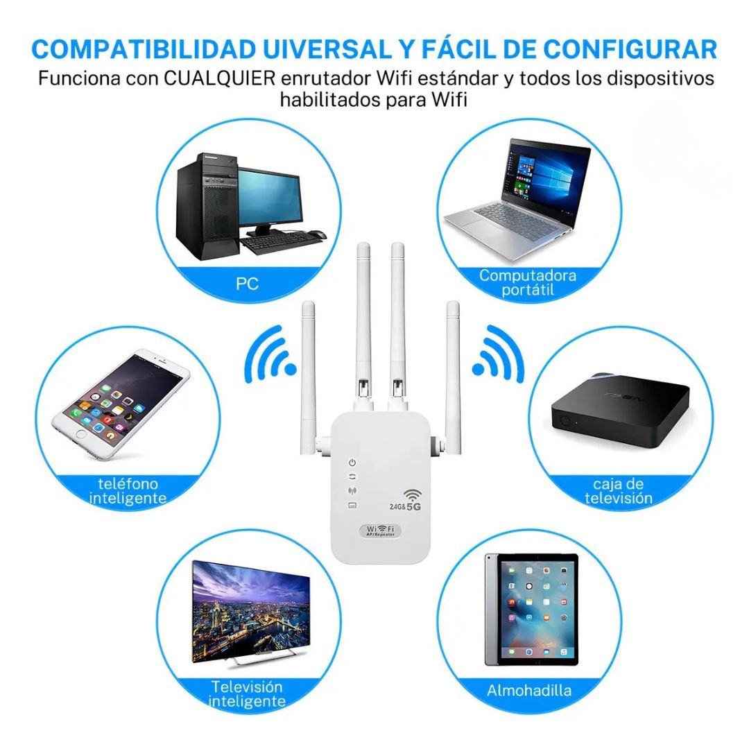 Repetidor Wifi Amplificador Senal 300mbp