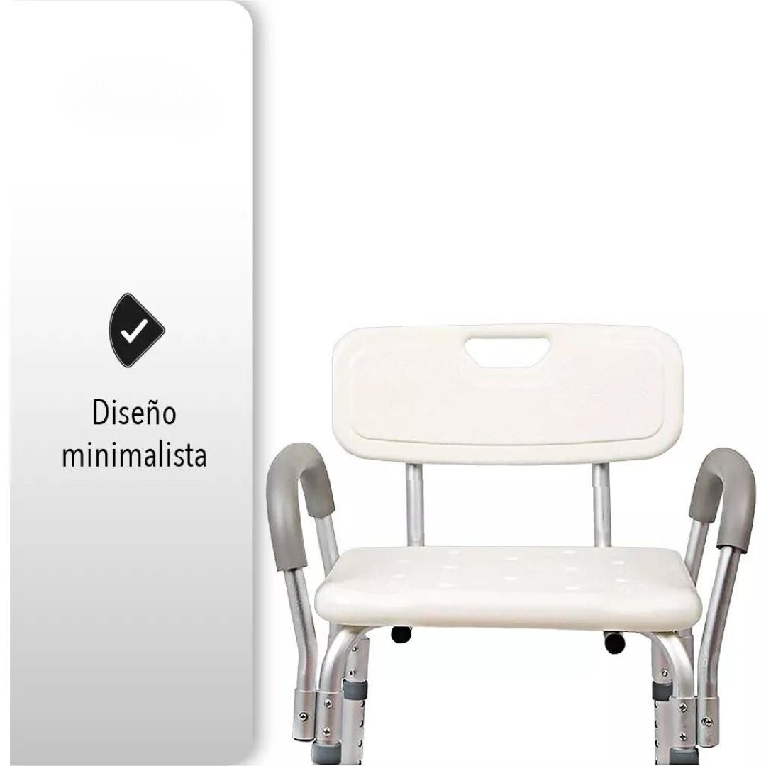 Silla Para Ducha Con Brazos Ajustables