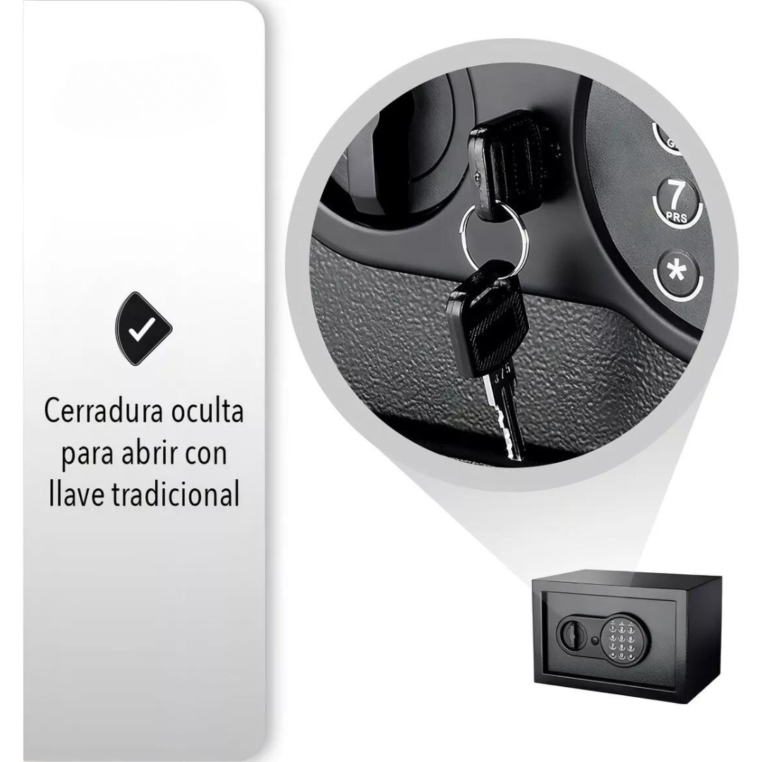 Caja Fuerte Digital Acceso Por Código O Llave (TJ)