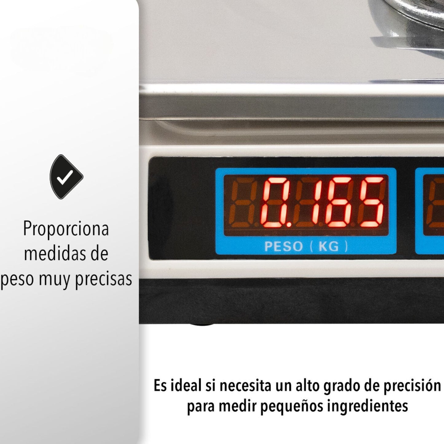 BASCULA COMERCIAL DIGITAL RECARGABLE HASTA 40 KG