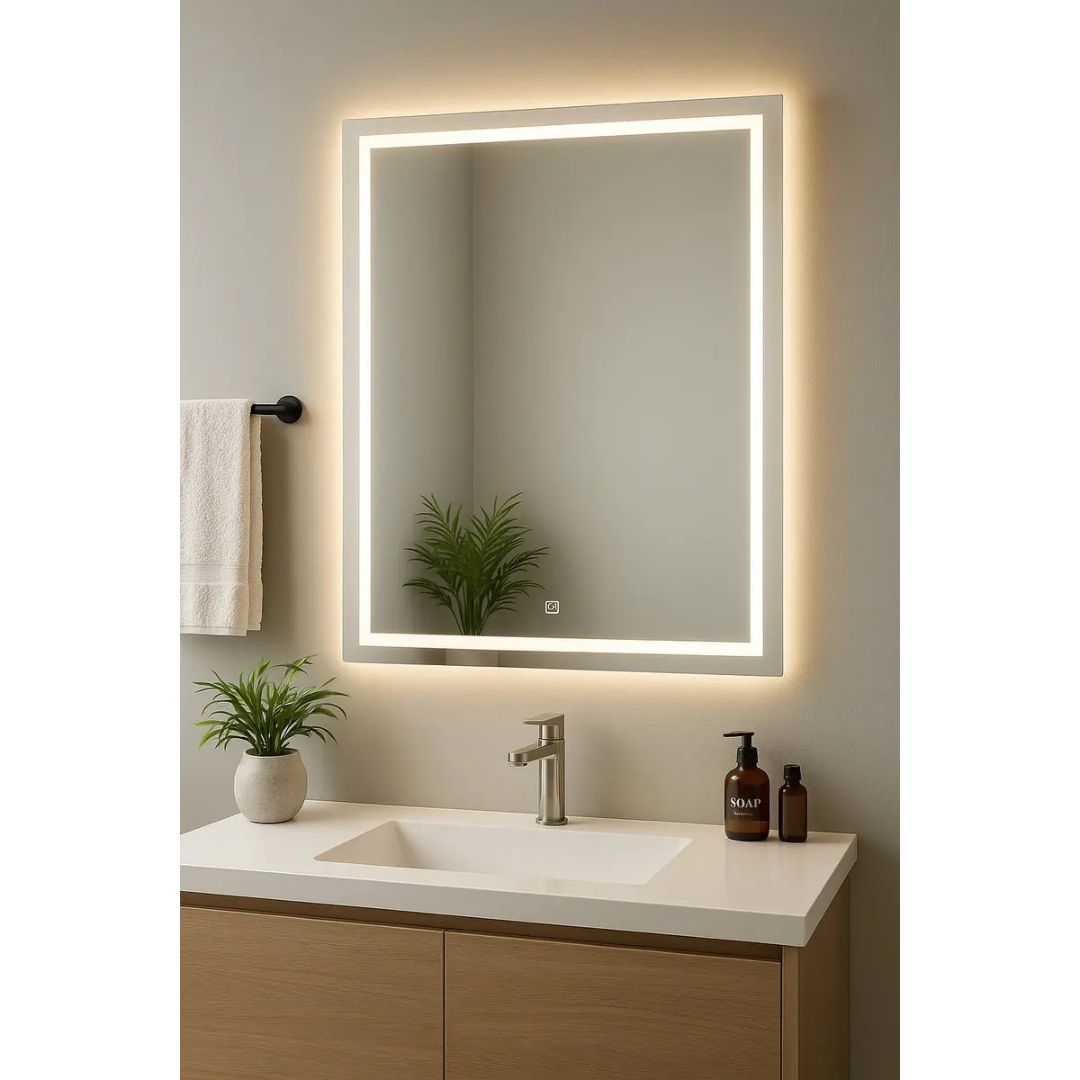 Espejo con luz led (50 cm x 70 cm)