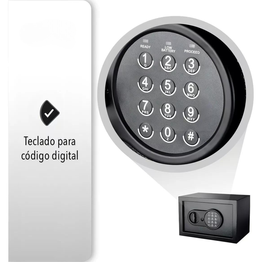 Caja Fuerte Digital Acceso Por Código O Llave (TJ)