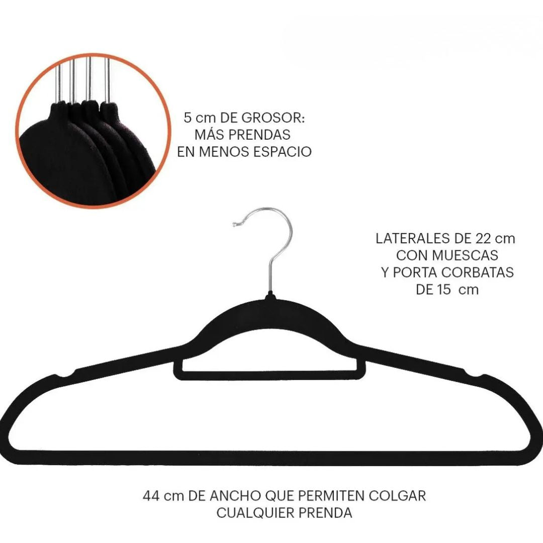 Set 50 Ganchos De Terciopelo