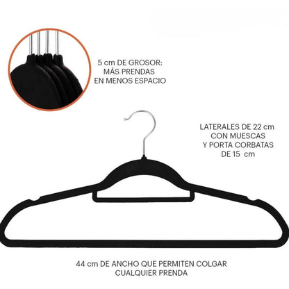 Set 50 Ganchos De Terciopelo