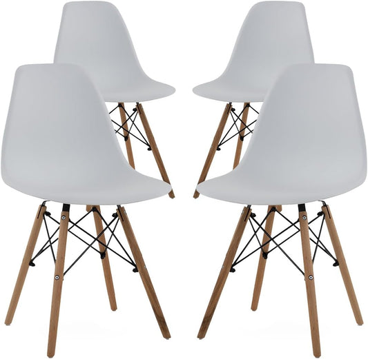 Kit De 4 Sillas Tipo Eames Colores Minimalistas