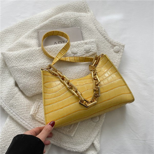 Bolso de moda con estampado de cocodrilo