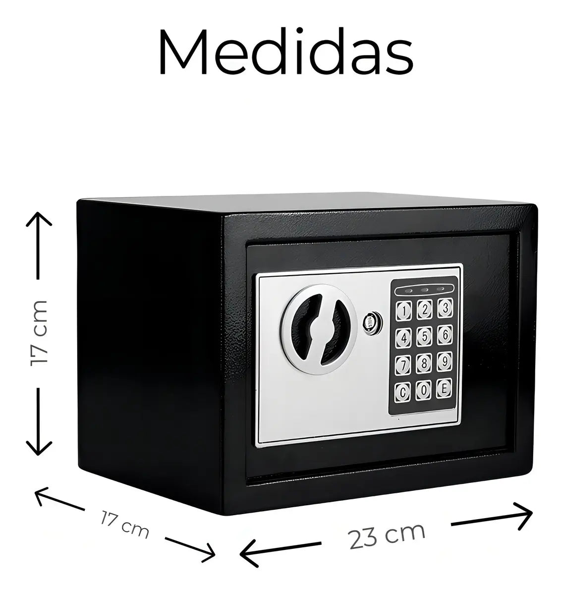 Caja Fuerte Digital De Alta Seguridad Con Código Y Llave