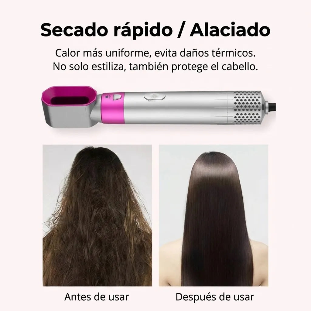 Cepillo 5 en 1 (Seca, ondula y Alisa)