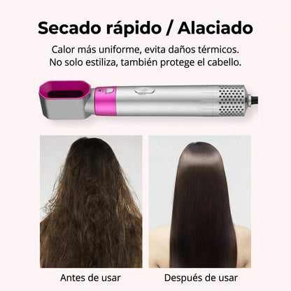 Cepillo 5 en 1 (Seca, ondula y Alisa)