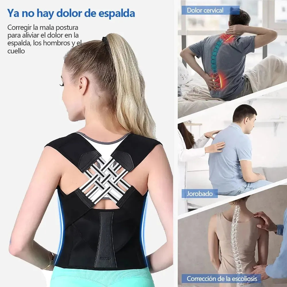 Corrector de Postura ajustable para espalda y hombros