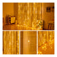 2 Cortinas de Luces Led Decorativas (Cada cortina mide 3x3m)