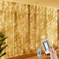 2 Cortinas de Luces Led Decorativas (Cada cortina mide 3x3m)