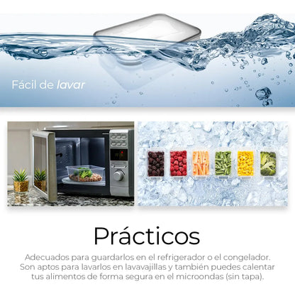 Recipientes 24 Pz Herméticos De Almacenamiento De Cocina Transparente
