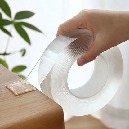CINTA ADHESIVA DOBLE CARA LAVABLE Y REUTILIZABLE (20mts)