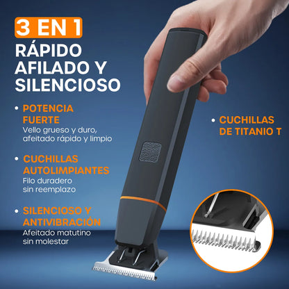Afeitadora Electrica para Cabello y Barba Recargable