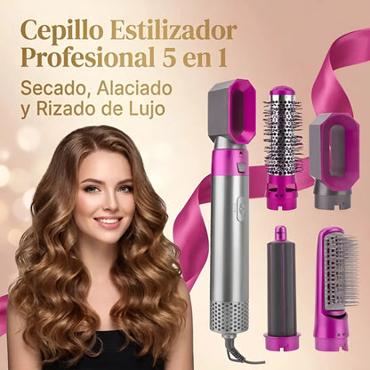 Cepillo 5 en 1 (Seca, ondula y Alisa)