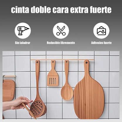 CINTA ADHESIVA DOBLE CARA LAVABLE Y REUTILIZABLE (20mts)