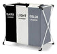 Cesta De Ropa Sucia 3 Compartimentos Plegable