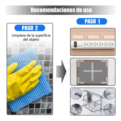 CINTA ADHESIVA DOBLE CARA LAVABLE Y REUTILIZABLE (20mts)