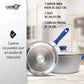 Sarten y olla De Zafiro Pan Ideal Para Inducción