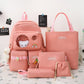Conjunto mochila set de 5 piezas escolares