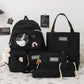 Conjunto mochila set de 5 piezas escolares