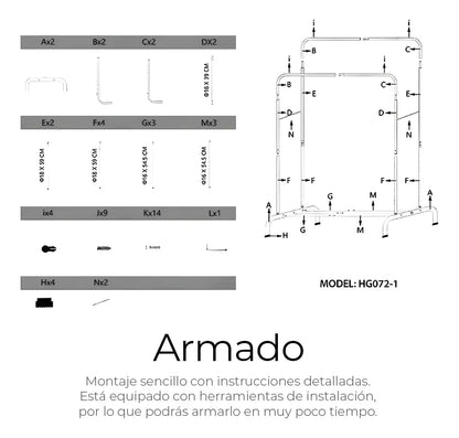 Perchero Elegante Organizador De Ropa