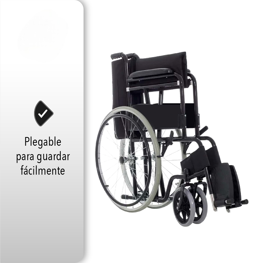 Silla de ruedas plegable compacta premium