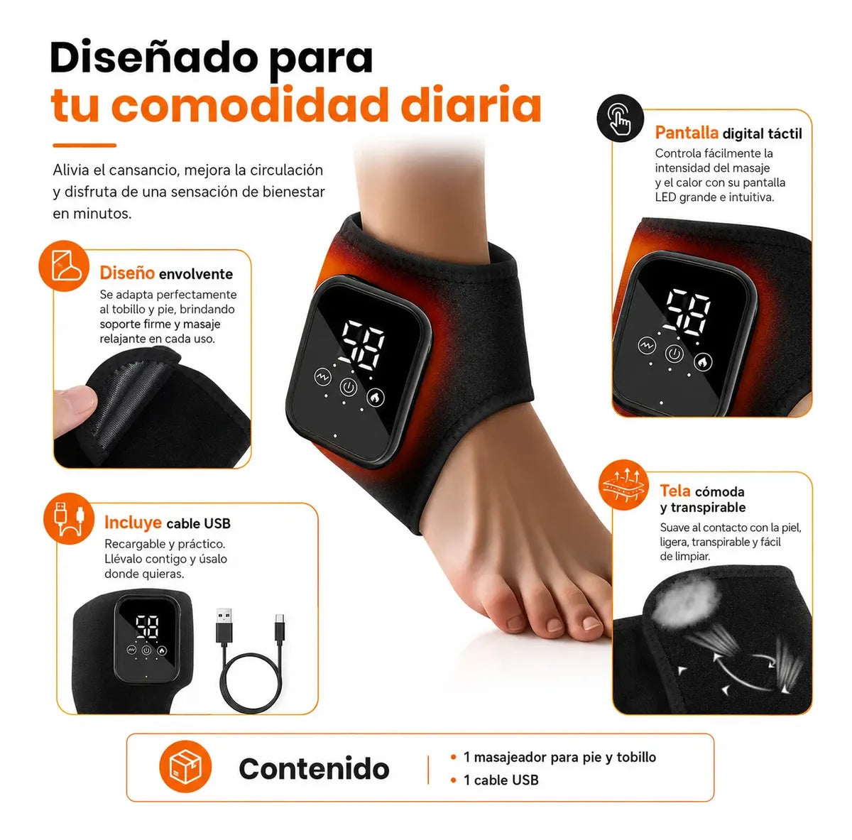 Tobillera Recargable Masajeador